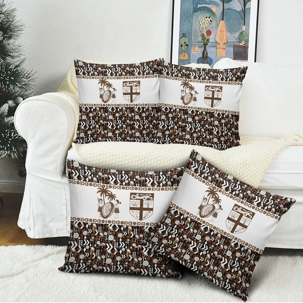 Fiji Bati Pillow Cover Masi-inspired Tapa Pattern LT9 - Polynesian Pride