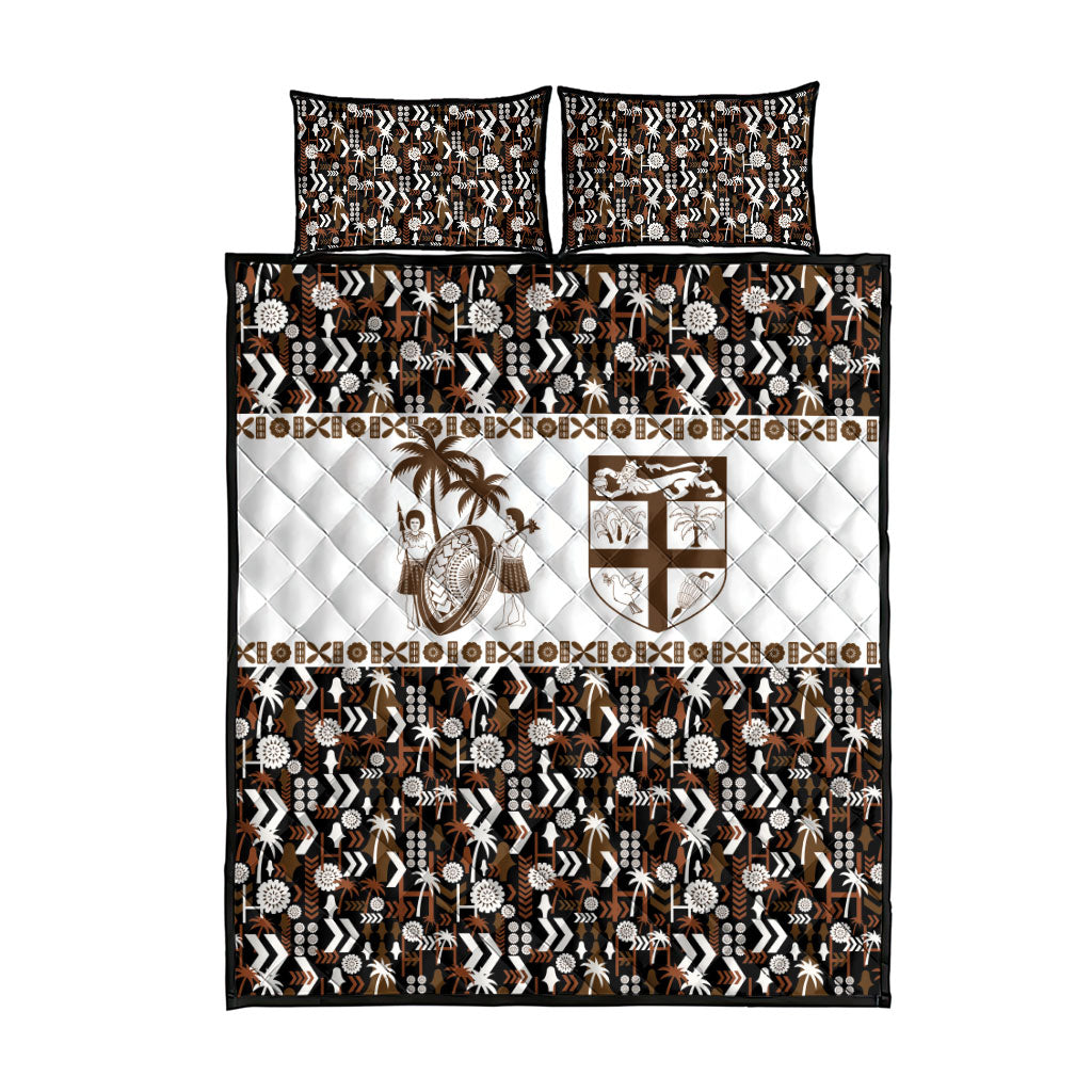 Fiji Bati Quilt Bed Set Masi-inspired Tapa Pattern LT9 - Polynesian Pride
