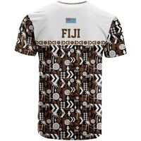 Fiji Bati T Shirt Masi-inspired Tapa Pattern LT9 - Polynesian Pride