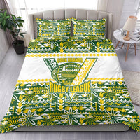 Cook Islands Island Floral Bedding Set Green Traditional Kuki's Geometric Pattern LT9 - Polynesian Pride