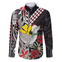 Hawaii Monk Seal Santa Family Matching Mermaid Dress and Hawaiian Shirt Hibiscus Kakau Pattern Mele Kalikimaka