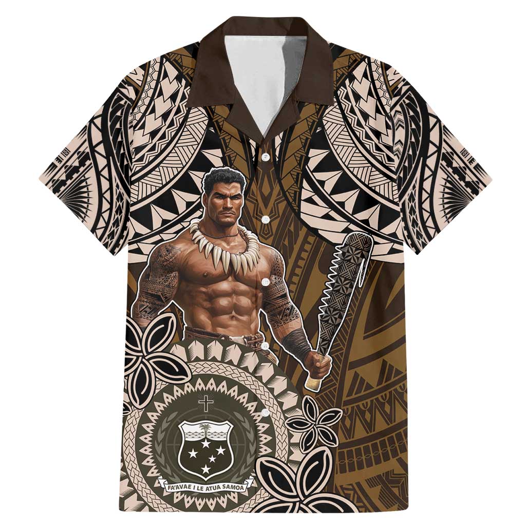 Samoa Warrior Family Matching Mermaid Dress and Hawaiian Shirt The Mighty Samoan Warrior Spirit