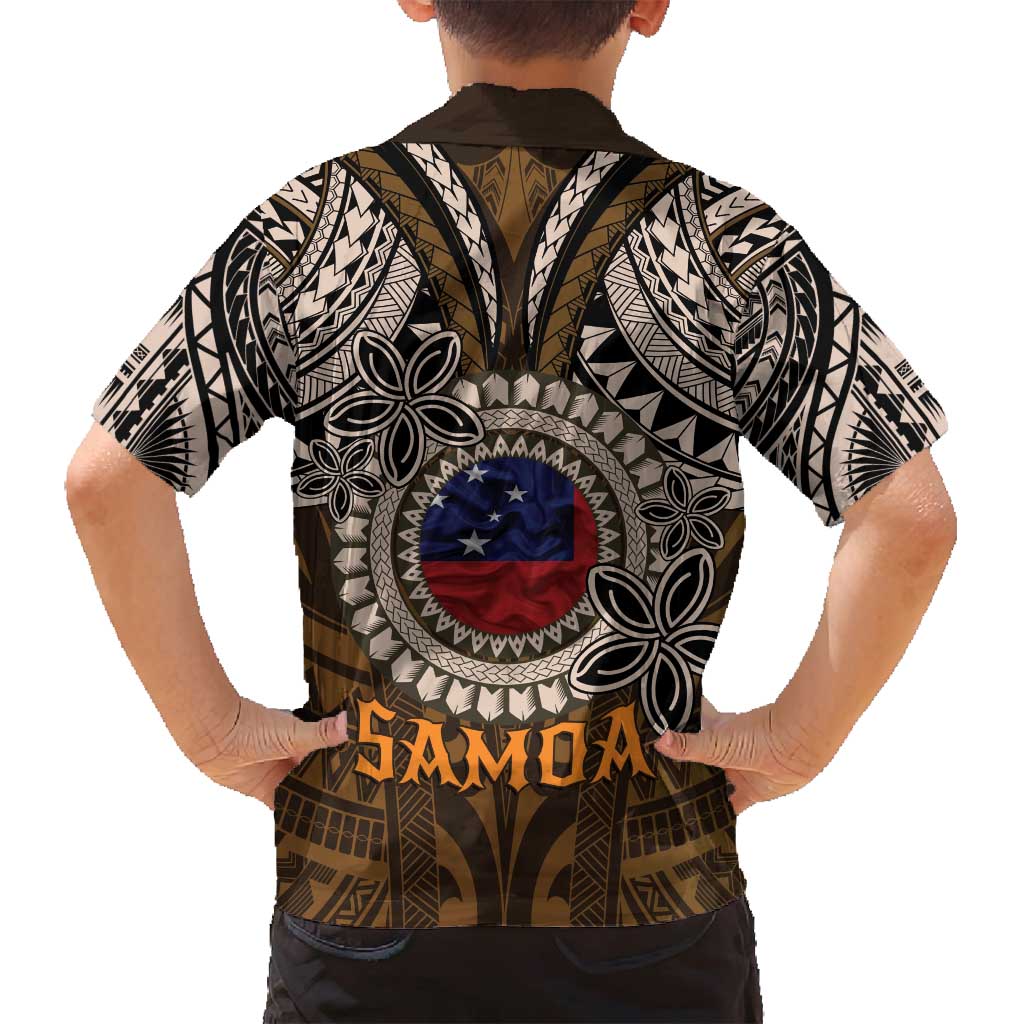 Samoa Warrior Family Matching Puletasi and Hawaiian Shirt The Mighty Samoan Warrior Spirit