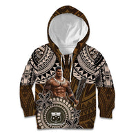 Samoa Warrior Kid Hoodie The Mighty Samoan Warrior Spirit LT9 Hoodie Black - Polynesian Pride