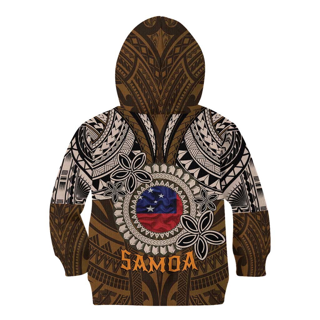 Samoa Warrior Kid Hoodie The Mighty Samoan Warrior Spirit LT9 - Polynesian Pride