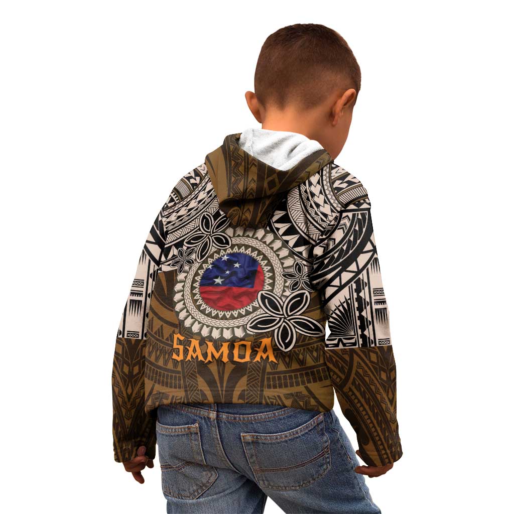 Samoa Warrior Kid Hoodie The Mighty Samoan Warrior Spirit LT9 - Polynesian Pride