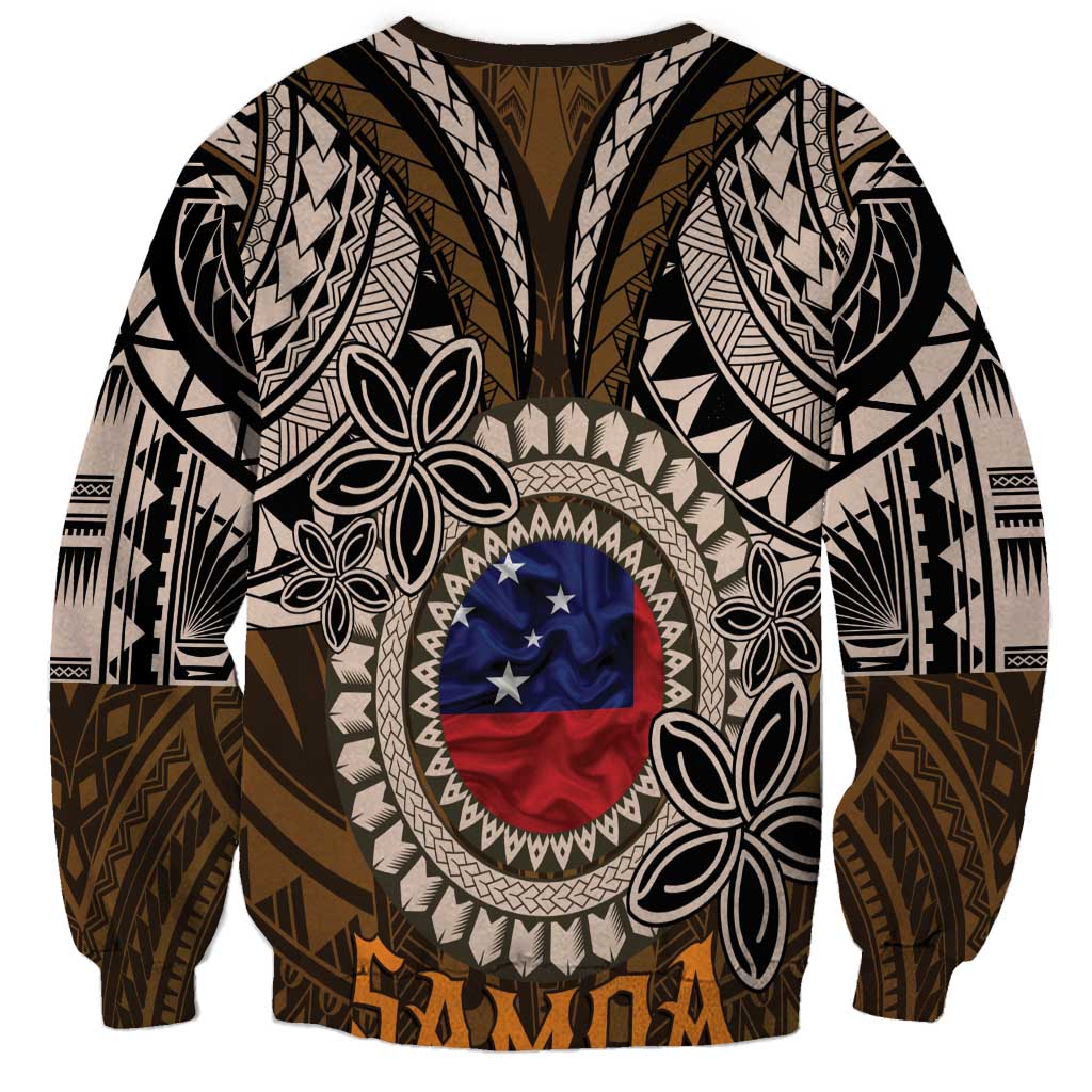 Samoa Warrior Sweatshirt The Mighty Samoan Warrior Spirit
