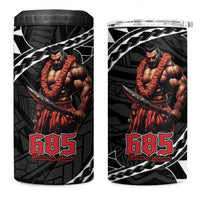 Samoan Pride Polynesian Tribal Warrior 4 in 1 Can Cooler Tumbler 685 Samoa Mo Samoa