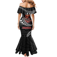 Samoan Pride Polynesian Tribal Warrior Family Matching Mermaid Dress and Hawaiian Shirt 685 Samoa Mo Samoa