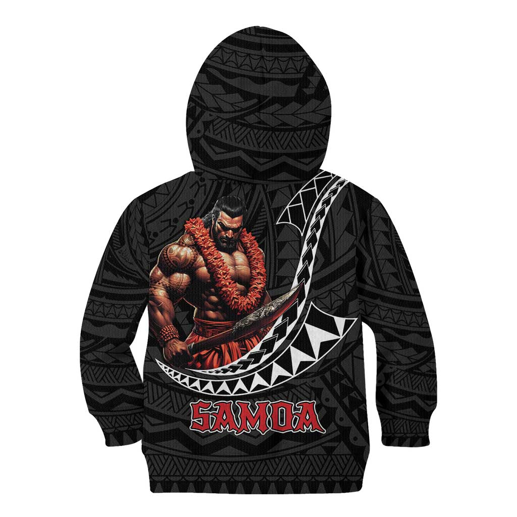 Samoan Pride Polynesian Tribal Warrior Kid Hoodie 685 Samoa Mo Samoa LT9 - Polynesian Pride
