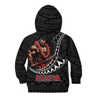 Samoan Pride Polynesian Tribal Warrior Kid Hoodie 685 Samoa Mo Samoa LT9 - Polynesian Pride