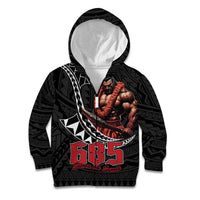 Samoan Pride Polynesian Tribal Warrior Kid Hoodie 685 Samoa Mo Samoa LT9 Zip Hoodie Black - Polynesian Pride