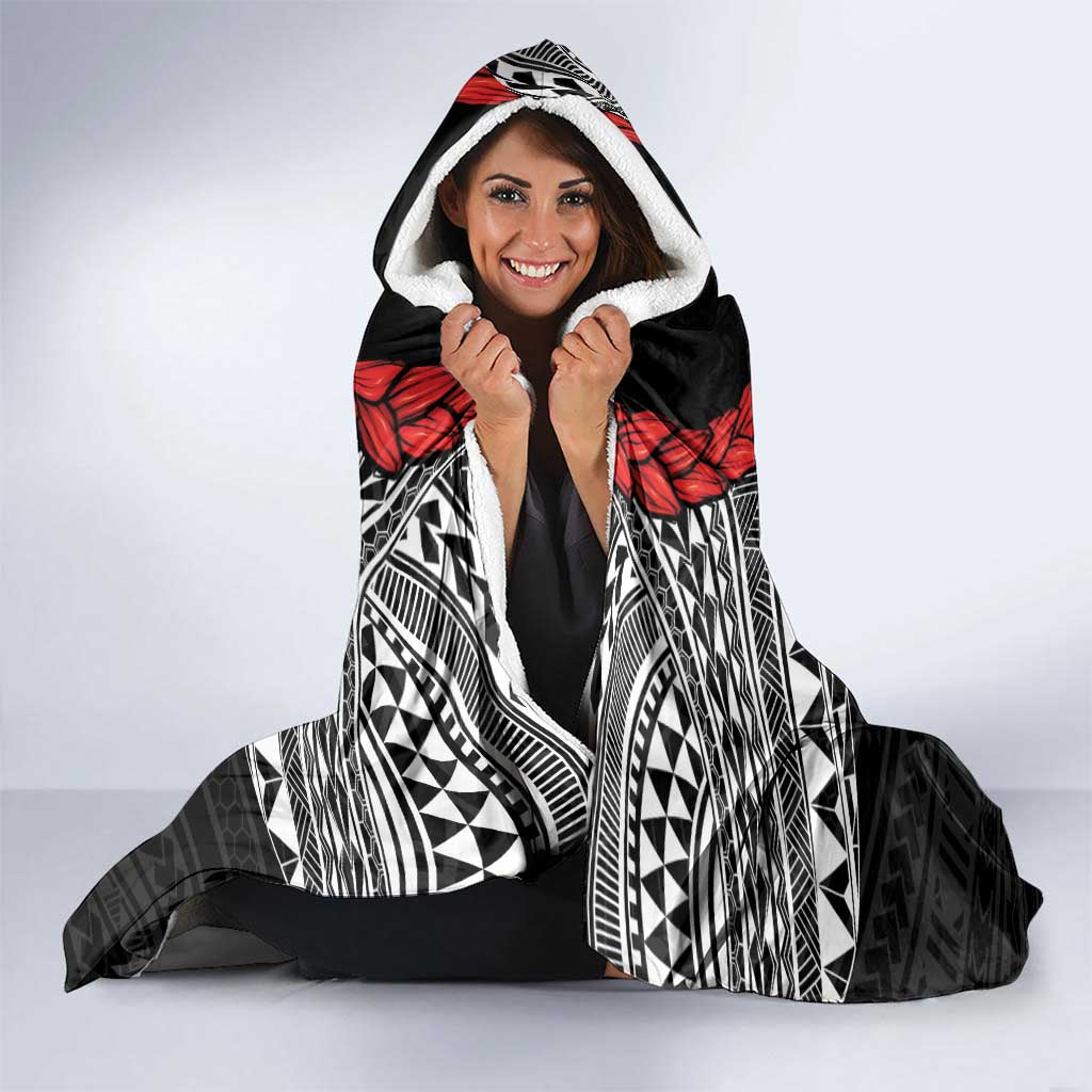 Samoan Tanoa Kava Bowl Ula Fala Hooded Blanket Polynesian Tribal Vibe LT9 - Polynesian Pride