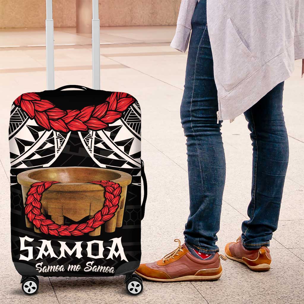 Samoan Tanoa Kava Bowl Ula Fala Luggage Cover Polynesian Tribal Vibe