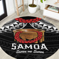 Samoan Tanoa Kava Bowl Ula Fala Round Carpet Polynesian Tribal Vibe LT9 Brown - Polynesian Pride
