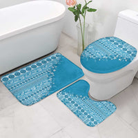 Fiji Marau na Kerisimasi Bathroom Set Aqua Tagimoucia Tapa Masi Tribal LT9 - Polynesian Pride