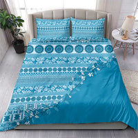 Fiji Marau na Kerisimasi Bedding Set Aqua Tagimoucia Tapa Masi Tribal - Polynesian Pride