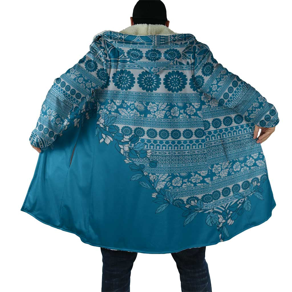 Fiji Marau na Kerisimasi Cloak Aqua Tagimoucia Tapa Masi Tribal LT9 - Polynesian Pride