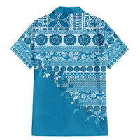 Fiji Marau na Kerisimasi Family Matching Mermaid Dress and Hawaiian Shirt Aqua Tagimoucia Tapa Masi Tribal - Polynesian Pride