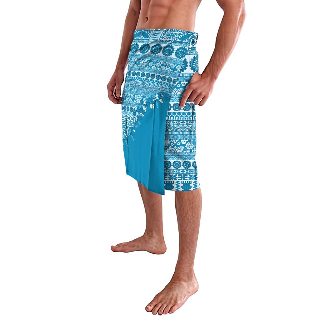 Fiji Marau na Kerisimasi Lavalava Aqua Tagimoucia Tapa Masi Tribal - Polynesian Pride