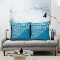 Fiji Marau na Kerisimasi Pillow Cover Aqua Tagimoucia Tapa Masi Tribal LT9 - Polynesian Pride