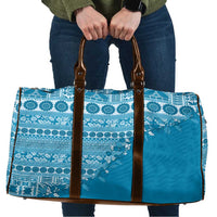 Fiji Marau na Kerisimasi Travel Bag Aqua Tagimoucia Tapa Masi Tribal LT9 Aqua - Polynesian Pride