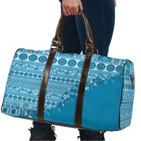 Fiji Marau na Kerisimasi Travel Bag Aqua Tagimoucia Tapa Masi Tribal LT9 - Polynesian Pride