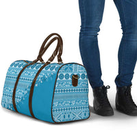 Fiji Marau na Kerisimasi Travel Bag Aqua Tagimoucia Tapa Masi Tribal LT9 - Polynesian Pride