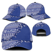 Fiji Marau na Kerisimasi Classic Cap Blue Tagimoucia Tapa Masi Tribal - Polynesian Pride
