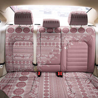 Fiji Marau na Kerisimasi Back Car Seat Cover Dusty Rose Tagimoucia Tapa Masi Tribal - Polynesian Pride