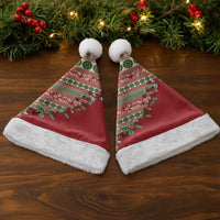 Fiji Marau na Kerisimasi Christmas Santa Hat Red Tagimoucia Tapa Masi Tribal - Polynesian Pride