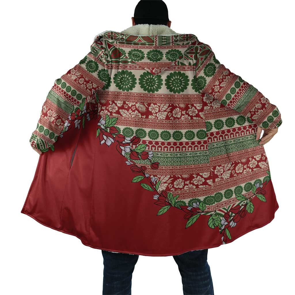 Fiji Marau na Kerisimasi Cloak Red Tagimoucia Tapa Masi Tribal - Polynesian Pride