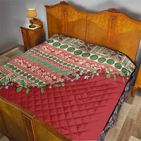 Fiji Marau na Kerisimasi Quilt Red Tagimoucia Tapa Masi Tribal - Polynesian Pride