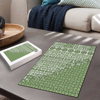 Fiji Marau na Kerisimasi Puzzle Sage Green Tagimoucia Tapa Masi Tribal - Polynesian Pride