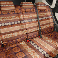 Fiji Marau na Kerisimasi Back Car Seat Cover Gold Tapa Masi Inspired Christmas - Polynesian Pride