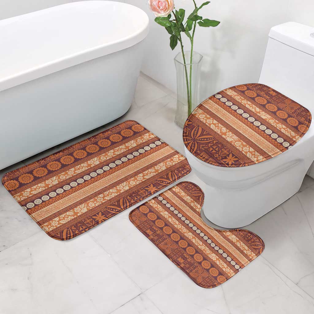 Fiji Marau na Kerisimasi Bathroom Set Gold Tapa Masi Inspired Christmas - Polynesian Pride