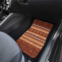 Fiji Marau na Kerisimasi Car Mats Gold Tapa Masi Inspired Christmas - Polynesian Pride