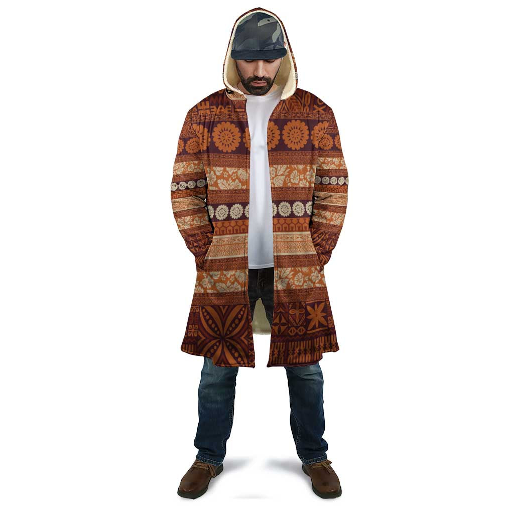 Fiji Marau na Kerisimasi Cloak Gold Tapa Masi Inspired Christmas - Polynesian Pride