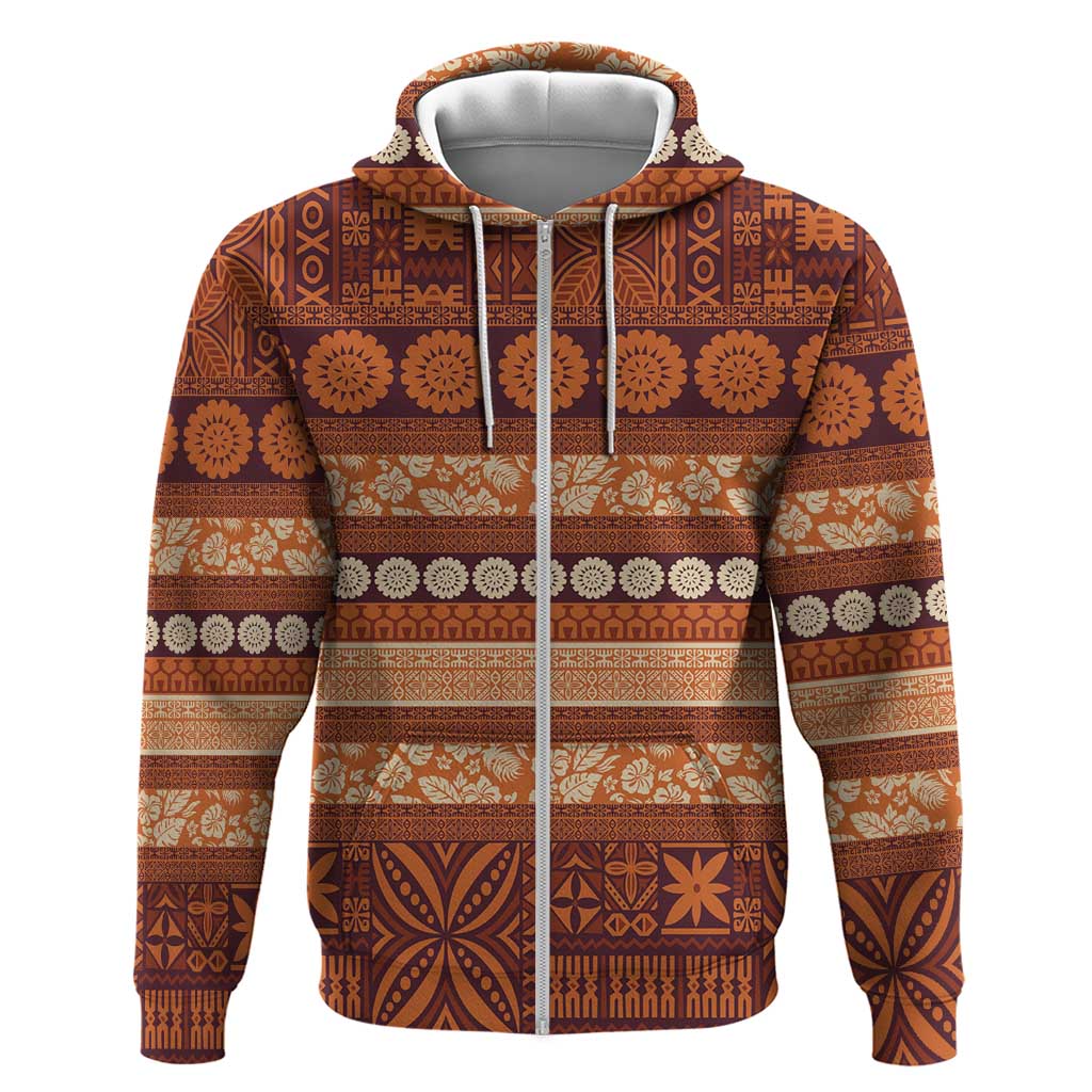 Fiji Marau na Kerisimasi Hoodie Gold Tapa Masi Inspired Christmas - Polynesian Pride
