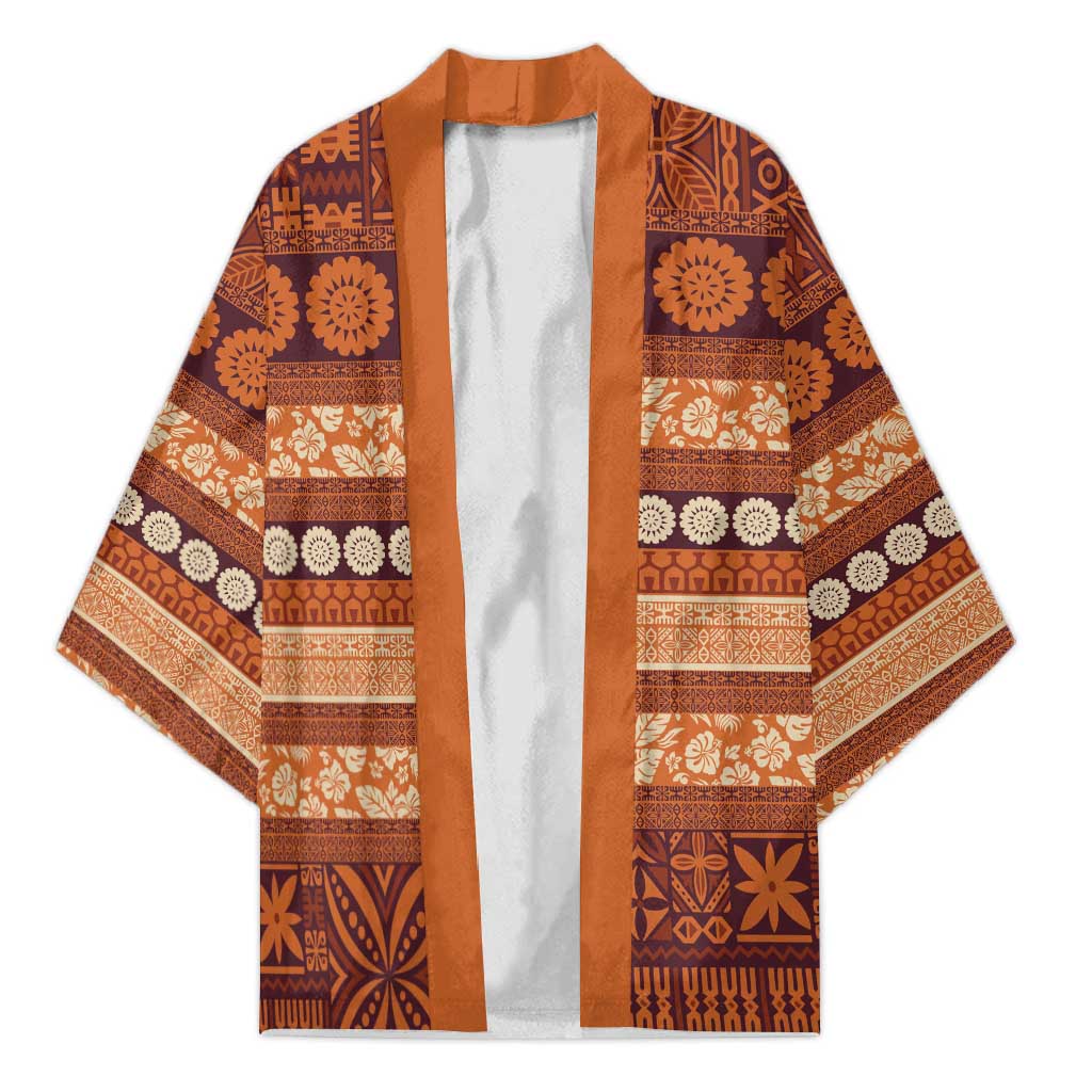 Fiji Marau na Kerisimasi Kimono Gold Tapa Masi Inspired Christmas LT9 Unisex Gold - Polynesian Pride