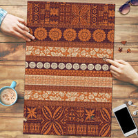 Fiji Marau na Kerisimasi Puzzle Gold Tapa Masi Inspired Christmas - Polynesian Pride