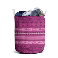 Fiji Marau na Kerisimasi Laundry Basket Pink Tapa Masi Inspired Christmas - Polynesian Pride
