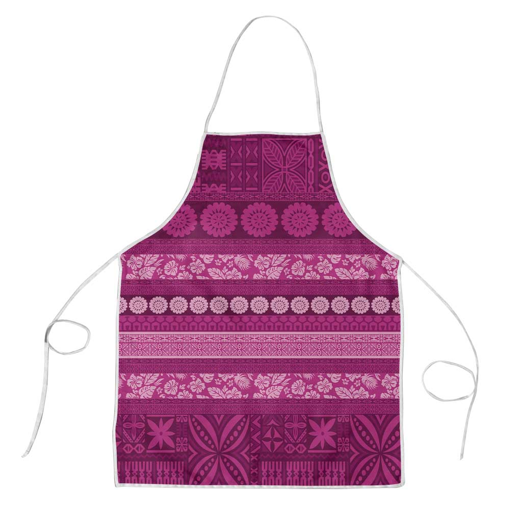 Fiji Marau na Kerisimasi Apron Pink Tapa Masi Inspired Christmas - Polynesian Pride