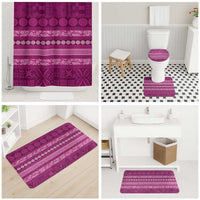 Fiji Marau na Kerisimasi Bathroom Set Pink Tapa Masi Inspired Christmas - Polynesian Pride