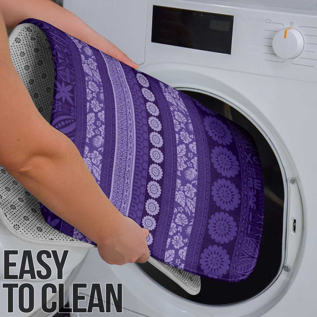 Fiji Marau na Kerisimasi Bathroom Set Purple Tapa Masi Inspired Christmas - Polynesian Pride