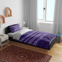 Fiji Marau na Kerisimasi Bedding Set Purple Tapa Masi Inspired Christmas - Polynesian Pride