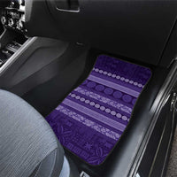 Fiji Marau na Kerisimasi Car Mats Purple Tapa Masi Inspired Christmas - Polynesian Pride