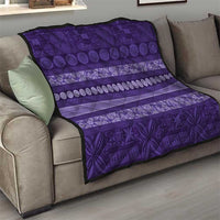 Fiji Marau na Kerisimasi Quilt Purple Tapa Masi Inspired Christmas - Polynesian Pride