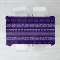 Fiji Marau na Kerisimasi Tablecloth Purple Tapa Masi Inspired Christmas - Polynesian Pride