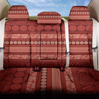 Fiji Marau na Kerisimasi Back Car Seat Cover Red Tapa Masi Inspired Christmas - Polynesian Pride